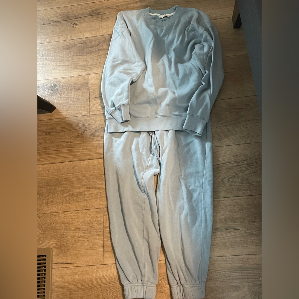 Zenana Outfitters Light Blue Jogger Set - Picture 3 of 8